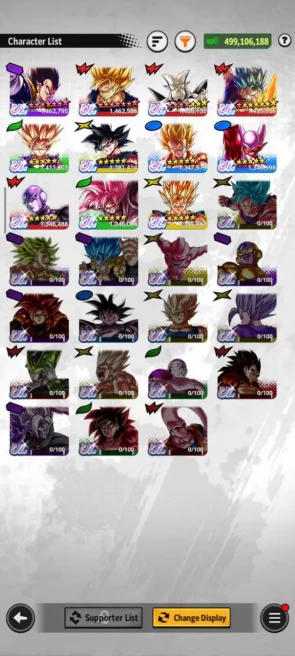 [Android] [Global] [Bandai ID] Dragon Ball Legends 11 Ultra Character 31 Legends Limitied Level 227