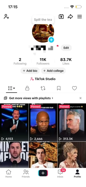Instanly Delivery/ Monetized 11K Real Followers+80K Real Likes Account/ Creator Rewards Program Activated/ Live Stream/ Full Acce21