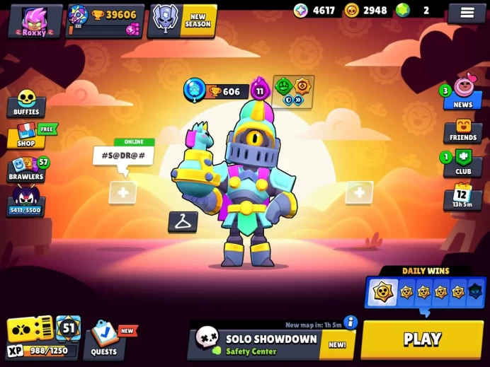 39 k cup/78 brawl /194 skin /21 brawl hypercard/2900 coin +Th 12 strong /Lifetime warranty(C2201)