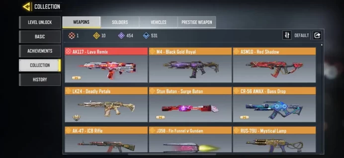 Uid 7264119418606256129/Level 400/1 mythic gun 10 legendary 454 epick gun/154 epick skin/Lifetime warranty(C2196)
