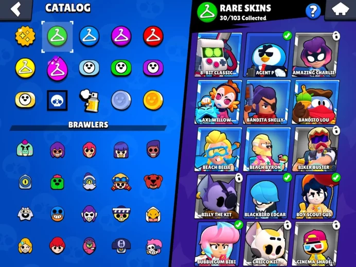 30 k cup/68 brawrs/63 skin/2 brawl max/brawrs/1600 point/16 gem/Lifetime warranty(C2178)