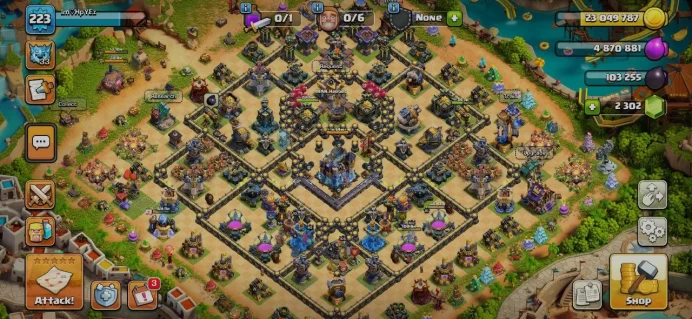 TH 18 Almost Max, 10 Equipment Epic, 17 Hero Skin, 3 Map Skin, Defense Max, Wall Max, Magic Items