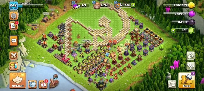 Full warranty-Secure account-Th 17 cheap-level242 -Hero Skin 5-Gem 100-Magic Items-heroes 90/90/62/65/40 - Android & ios