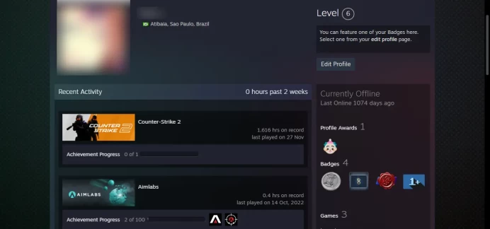 < 45 Days Warranty > _2018, 2020 Service Medal  _<<FACE IT>>_Last Online 3 year ago _NO VAC_5Y, Loyalty , Global Offensive Badge _1616 hrs`