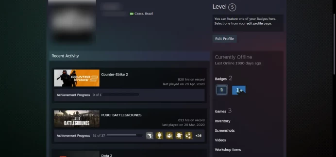 2017,2019 Medal_<<FACEIT>>_Last Online 5 year ago _ < 30 Days Warranty > _ NO VAC _5Y, Global , Loyalty _ NO VAC_820hrs _