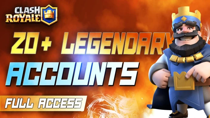 20+ LEGENDARY CARD FULL ACCESS CLASH ROYALE ACCOUNTS