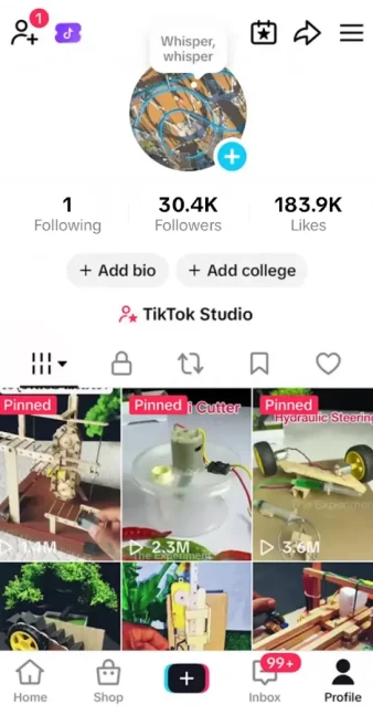 Instanly Delivery/ Monetized 30K Real Followers+183K Real Likes Account/ Creator Rewards Program Activated/ Live Stream/ Full Access