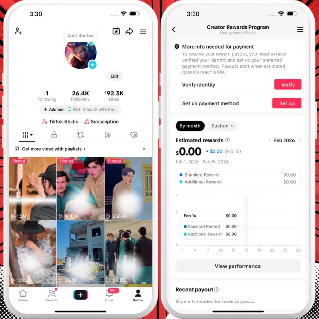 [Discounted] Monetized Creator Rewards Program Account | 26K Authentic Followers & 192K Likes | Verified Screenshots + Instant Delivery