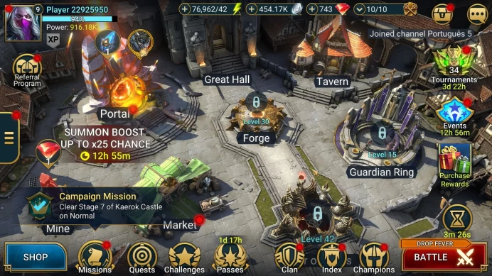 Lv 9 916K Power|1 Mythical(Siegfrund)24 Legendary(Auditore,Xenomorph,Armanz,Ignatius,)76k Energy|Plarium(RSL1230)