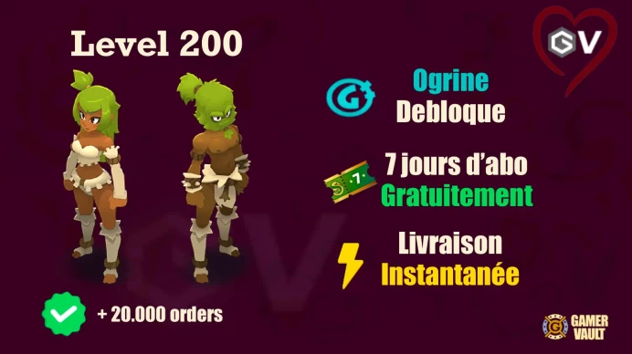 Mikhal Sadida Niveau 225 Livraison instantanée + 7 Jours Abonnement Bonus - Niveau 225 - LVL 225 - Compte UP à la main