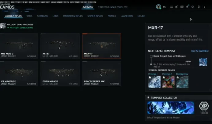 BO7 Account | 14 Arclight Camos | Level 55 | Full Mail Access