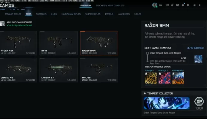 BO7 Account | 14 Arclight Camos | Level 55 | Full Mail Access