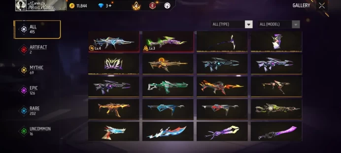 Lv 65 / Best skin / 2 ARTIFACTS Gun's / Emote 45 / Skin Bunny and Stormer (Top) / cod 37