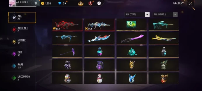 Lv 53 / 2 ARTIFACTS Gun's / Evolution stone 8 / cod 39