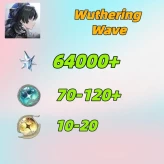 Europe///Astrite:64000+|Lustrous Tide:70-120|Radiant Tide:10-20|1-10 weapons|Microsoft Mailbox/Email|safe and stable|Wuthering Waves