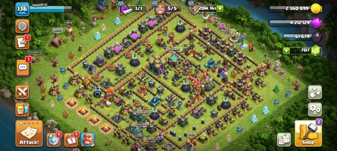 Full warranty-Secure account-Th 14 cheap-level136 -Gem 700-Magic Items-heroes 59/69/47/41/30 - Android & ios