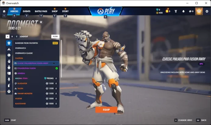 DOOMFIST / 2 Gold Weapons / Full Mail Access / see the picture / Please Read Description / pswfx