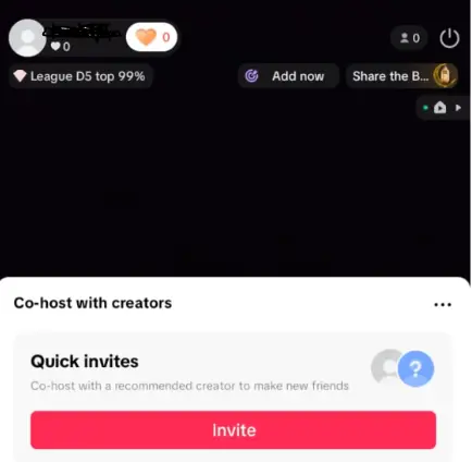 Co-Host | Invite Guests | Multi Live | Button promo | Live PK | 1 000+ followers