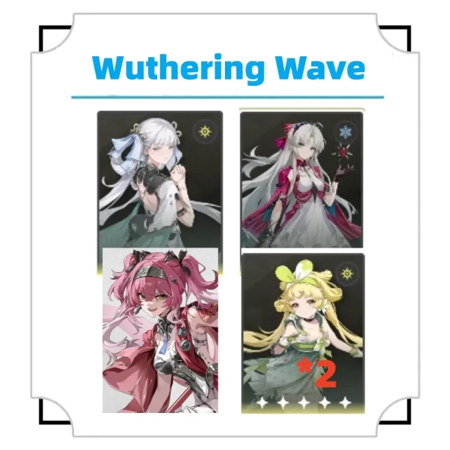Americas|LV 8|JINHSI+CARLOTTA+LUPA +VERINA*2| Random 4 stars |Fast deliveryThe novice pool is not used