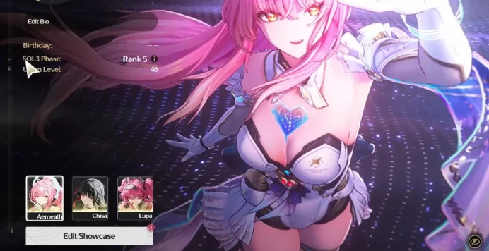 EU|UL 46|3 Limited| [Aemeath,Chisa]+Sign,Lupa |DB Lv29|Female MC|Log Kuro|Check SS (WW2737)
