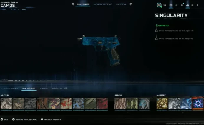 BLACK OPS 7 ALL 30 WEAPONS SINGULARITY | LEVEL 55