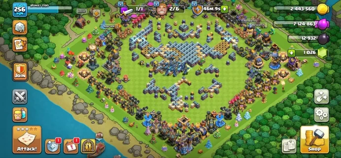 TH 18 Max, 11 Equipment Epic 4 Lv 27, Defense Max, 4 Hero Skin, Hero High Level, Magic Items, Builder Hall Full Max
