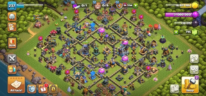TH 18 Full Max, 8 Equipment Epic 4 Max, Hero Max, Defense Max, Wall Max, 11 Hero Skin, Builder Hall Max
