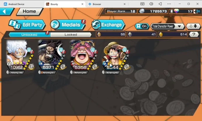 Global | 4 EX META | TF Luffy MAX, Stongest Kaido, Oniga Oiran, KoP Luffy | Rank 12 | Bandai |Check SS(OPBR1701)