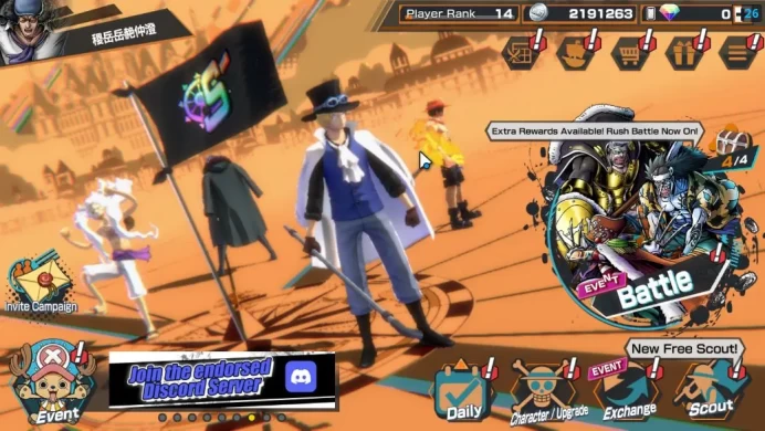 Global|5 EX|BP Kuzan,G5 Monkey D.Luffy,TFE Monkey D.Luffy,FFOP Ace&Yamato,Flame Emperror Sabo|Rank14|LogBandai|CheckSS(OPBR1970)