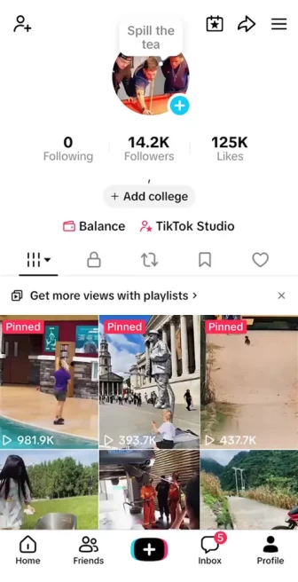 USA Monetized Account/ 14K Real Followers+125K Real Likes/ Creator Rewards Program Activated/ Live Stream/ Full Access