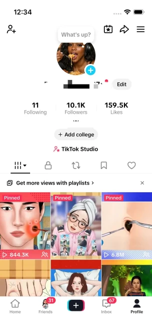 Instanly Delivery/ Monetized 10K Real Followers+140K Real Likes Account/ Creator Rewards Program Activated/ Full Access