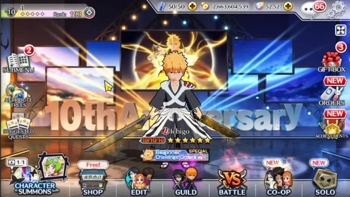 [GLOBAL]52K Orb|TYBW26(Uryu,Ichigo),Renewed(Byakuya,Aizen),Candice TYBW24,Ururu,Ichigo Crescent,Etc|6,4k AccTic|Klab ID(BBS2347)
