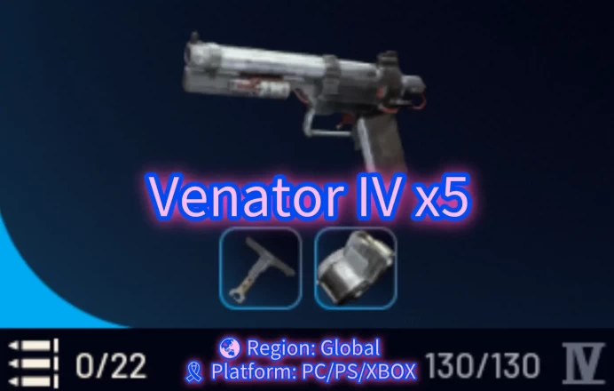 *5 Venator IV ,with full attachments