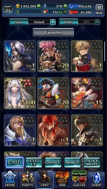GLOBAL| Rank 21 | Top Tier Units (Lougseus GoR Worldcleaver,SM Sera,Goddess Lilaha, etc) |9 UR,3 LR,23 SSR ARK| CheckSS (LC1055)