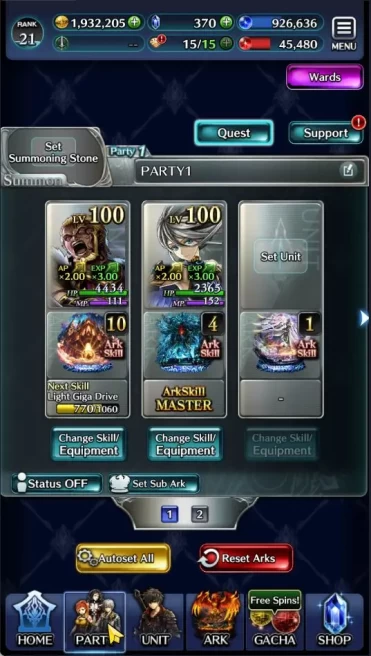 GLOBAL| Rank 21 | Top Tier Units (Lougseus GoR Worldcleaver,SM Sera,Goddess Lilaha, etc) |9 UR,3 LR,23 SSR ARK| CheckSS (LC1055)