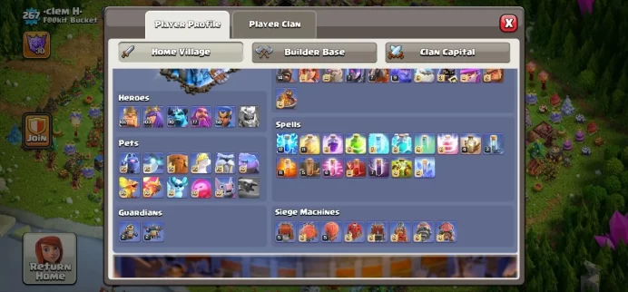 Clash of Clans (Android/iOS) SC ID- [Big Sale] TH 18 - Level 267- 5Heroes(102/103/90/78/51) - Build 10 - Cheapest price