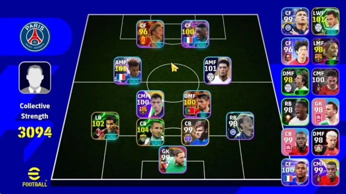 Mobile| Neymar Jr,Desire Doue,Kensuke Nagai(Blitz Curler)Eden Hazard(Phenom Pass)Serginho(Edged Crossing),Etc|TakeEmail(EF1342)