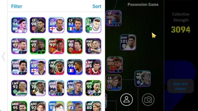 Mobile| Neymar Jr,Desire Doue,Kensuke Nagai(Blitz Curler)Eden Hazard(Phenom Pass)Serginho(Edged Crossing),Etc|TakeEmail(EF1342)