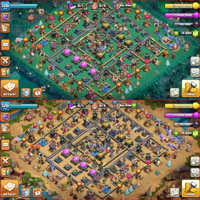 Th18, Xp 320, All 5 Heroes Max [ 6600 WAR STAT ] Nc Available, 14000 Gem { 9 Rare Epic Max } 3 Helper Max, ATB 6186, 22k Legend Trophy