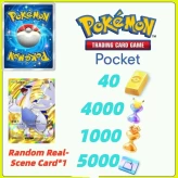 Global Server /Lugia + Pokémon Gold Bricks*40 - Pack Opening Hourglass*4000- Challenge Hourglass*1000-Shop Ticket×5000 -Real Scene Card*1/Androi