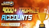 9000+ TROPHIES FULL ACCESS CLASH ROYALE ACCOUNTS
