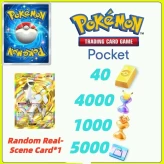 Global Server /Arceus ex + Pokémon Gold Bricks*40 - Pack Opening Hourglass*4000- Challenge Hourglass*1000-Shop Ticket×5000 -Real Scene Card*1/An