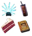 200 Iced Teas + 200 Party Beacons + 200 Delicious Cakes + 290 Elite Tomes