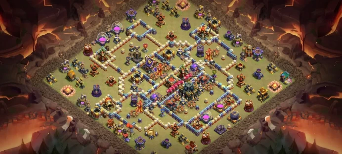 Th 17 Level 233 | Hero (91/95/70/45) | 3 Equipment Epic | 9 Magic Items | 6 Hero Skin | War Stars | 523 Gems