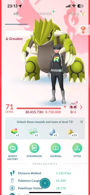 Level 71, 2 Legendary IV100, 16 Pokemon 3000CP+, 203 Shiny, 190 Legendary, 198 IV 100, 16 Shiny Legendary, 53 Shadow Legendary