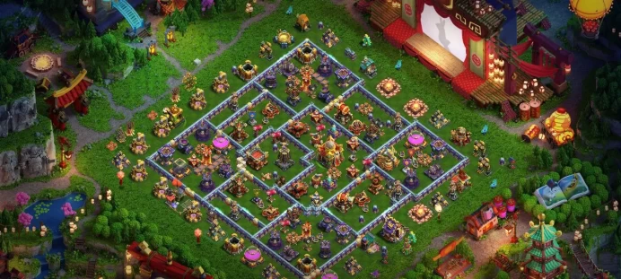 Townhall 16 Lvl 254 | Heroes (95/95/70/43) | 3 Equipment Epic | 8 Magic Items | 14 Skin Hero | Raid Medal 1300 | 188 Gems