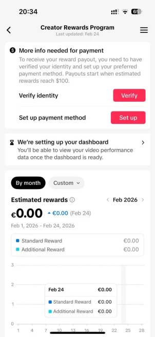 FR France| Account 16.7K Real Followers /Creator Rewards Program Active/73K Real Likes/ Email Include