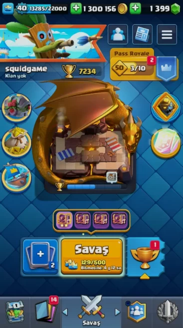 CLASH ROYALE | KING LEVEL 40 | 1.3M GOLD | TROPHIES 7234 | 119 CARD | 1399 GEM | 21 Legendary | TAKE MAIL
