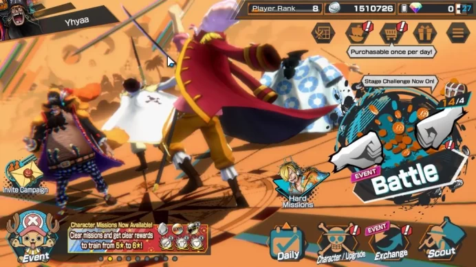 Global|7 EX|BP Kuzan,KOP Gol D.Roger,G5 Monkey D.Luffy,RO Roronoa Zoro,GP Edward Newgate|Rank 8|LogBandai|CheckSS(OPBR1974)