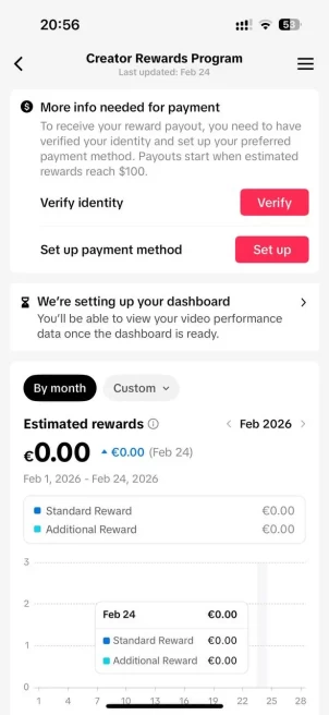 FR France| Account 10.3K Real Followers /Creator Rewards Program Active/215.6K Real Likes/ Email Include